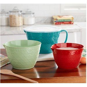 The Pioneer Woman Mixing Bowl Set - Red, Green, Blue